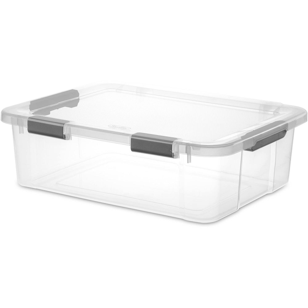 Sterilite 40 qt Clear Hinged Lid Storage Box