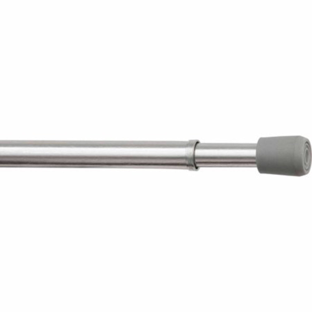 Mainstays Spring Tension Window Curtain Rod, Grey/Silver